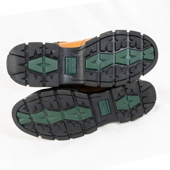 Vintage Gorpcore Polo Sport Ralph Lauren Leather Hiker Boots Brown Tan 13D - Picture 5 of 8